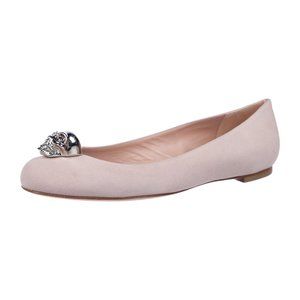 ALEXANDER MCQUEEN Skull Suede Ballet Flats, IT 38